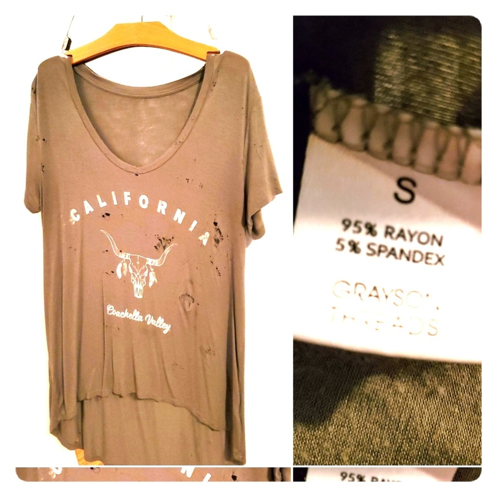 GRAYSON THREADS Distressed Tee